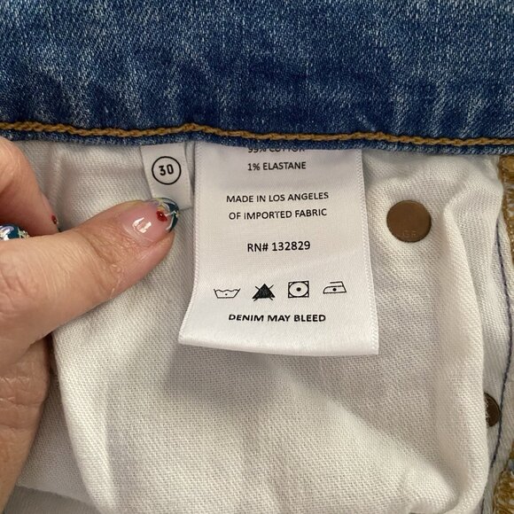 GRLFRND Denim Jeans Size 30 The Carine High Rise Stretch Flare Cojo Bay - Picture 11 of 16